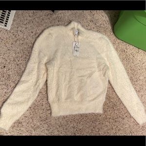 Express crop turtleneck sweater